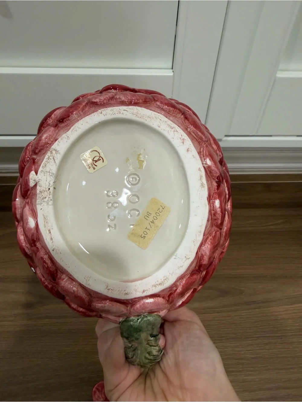 Vintage Fitz and Floyd Omnibus Strawberry Teapot